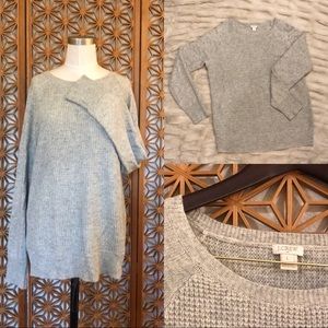 J Crew Grey sweater Size L